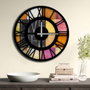 Wallity Reloj Decorativo de MDF 50 cm Multicolor